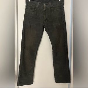 Levi’s 511 Skinny Corduroy Jean - Dark Green